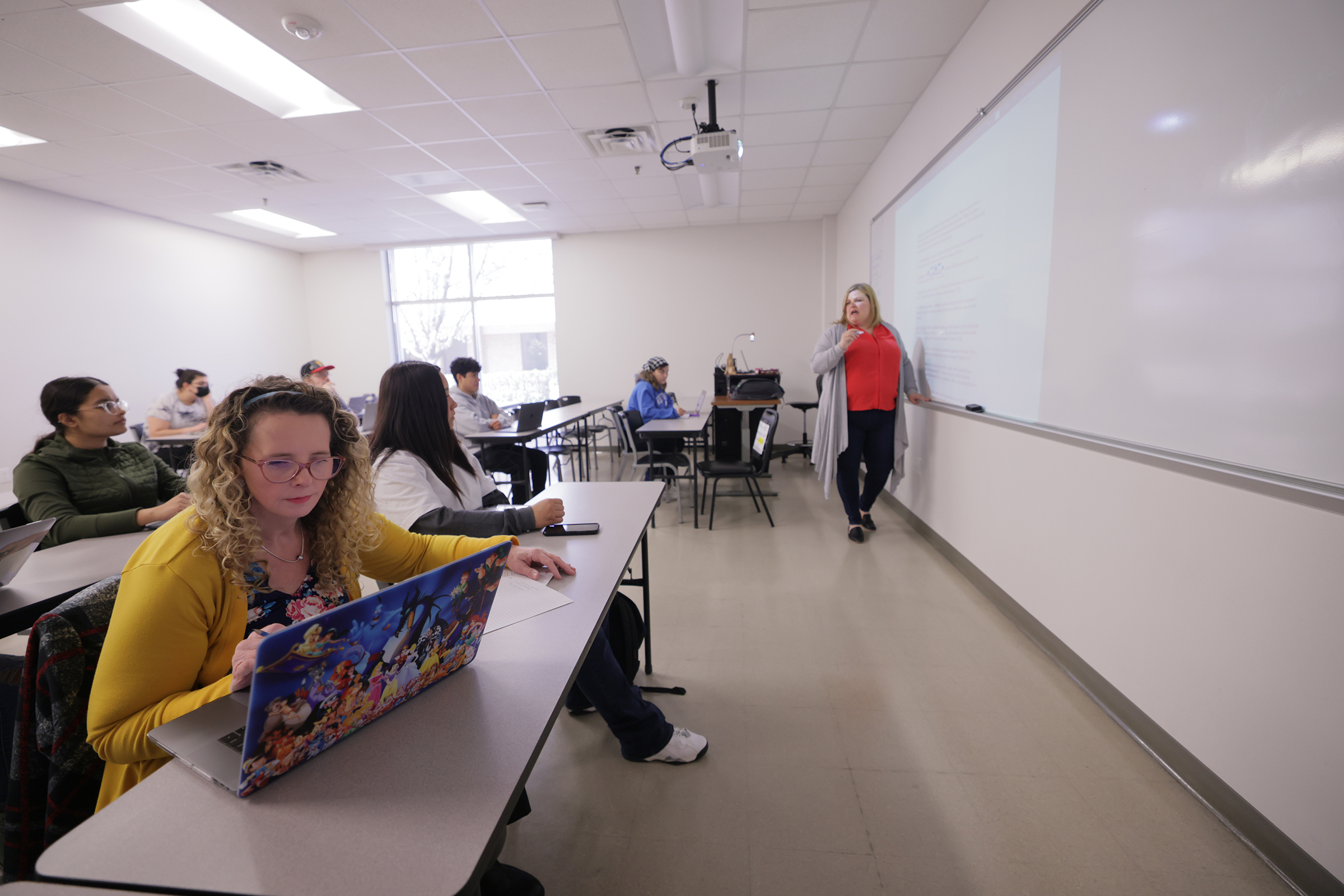 Students in class