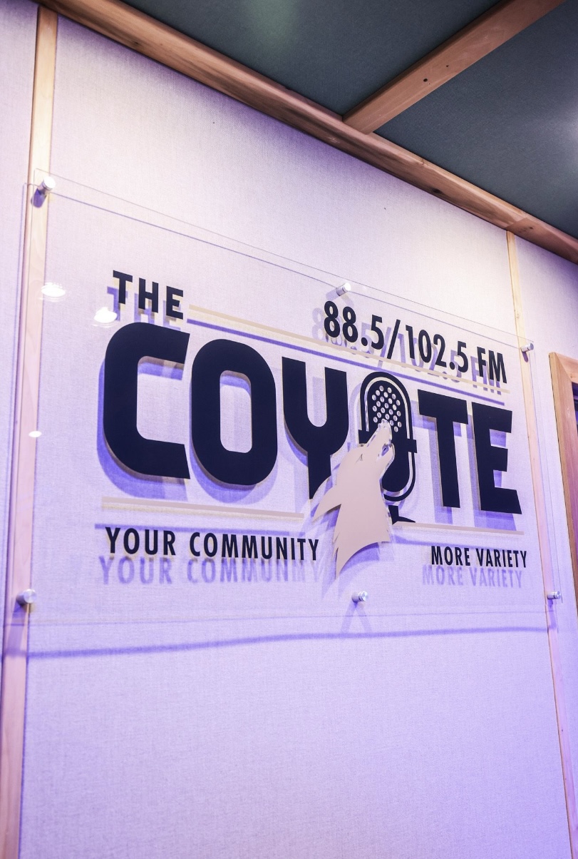 Coyote Logo in studio